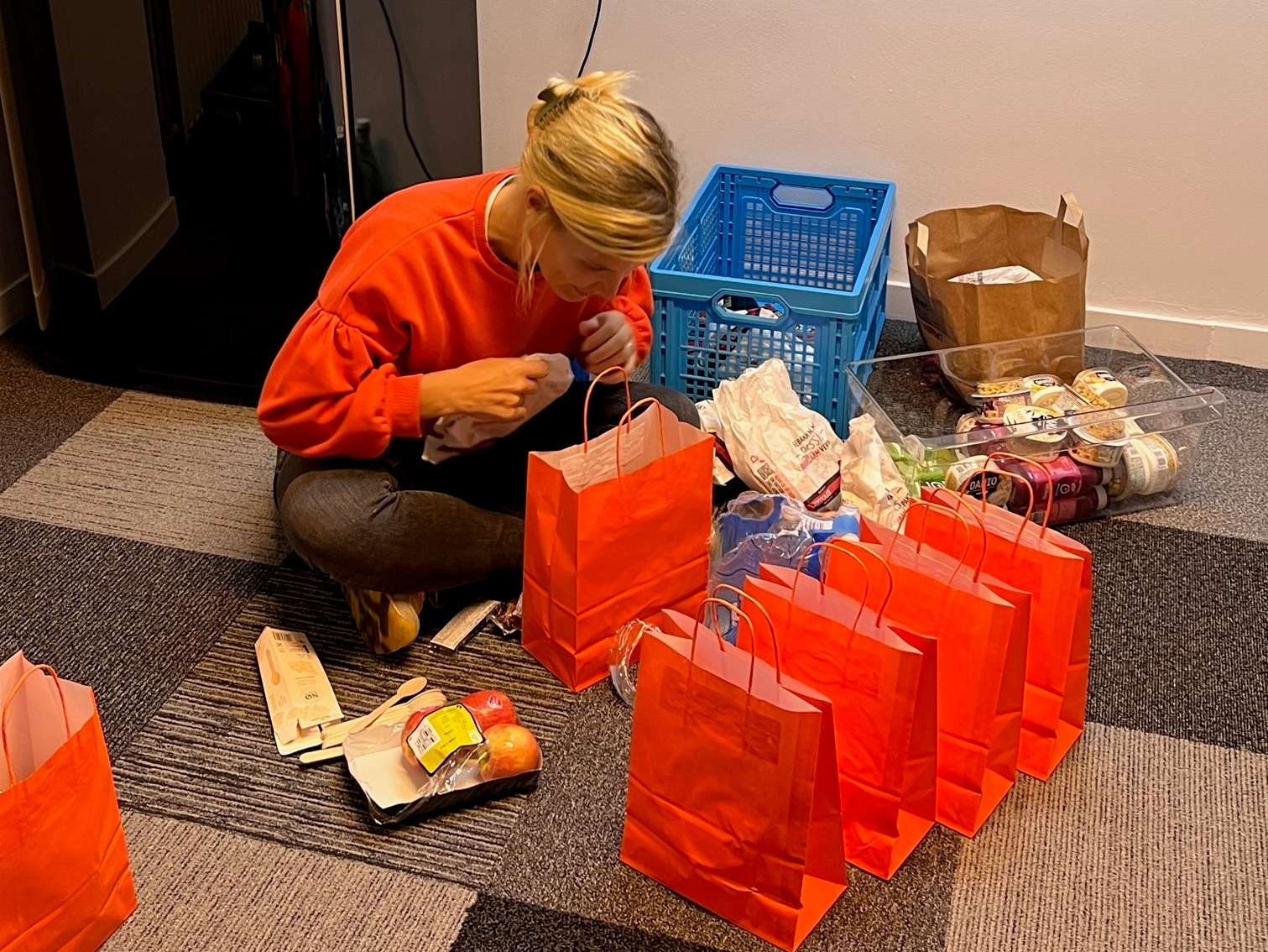 Lunchpakketten voor roadtrip